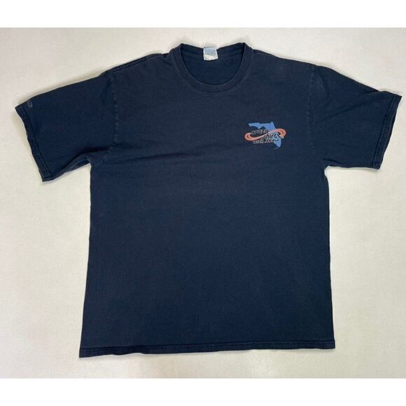 Crazy Shirts Aloha Florida Conch Republic Graphic T-shirt Men Large Blue - Picture 3 of 7